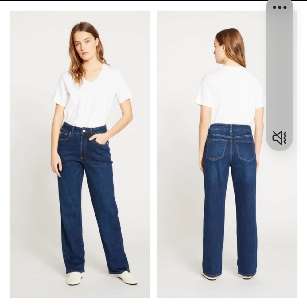 Universal Standard Women’s Donna High Rise Curve Straight Jeans Size 0 Blue
